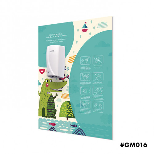 PANNELLO MURALE CON DISPENSER NO TOUCH