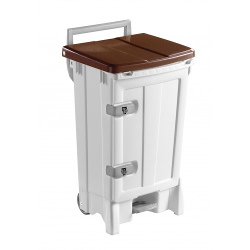 PATTUMIERA OPEN-UP CON PEDALE COPERCHIO MARRONE 90 LT 1 PZ