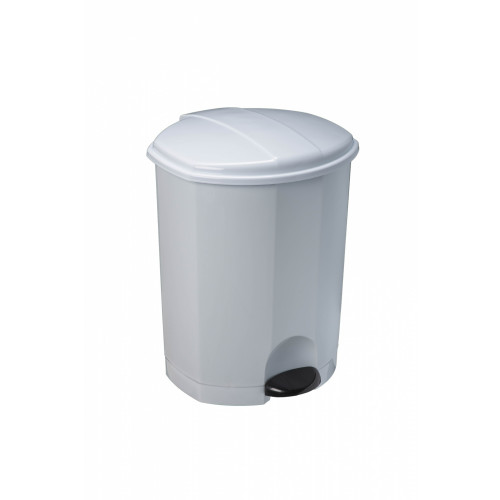 PATTUMIERA A PEDALE IN PLASTICA BIANCA ''MARGHERITA'' 20 LT 1 PEZZO