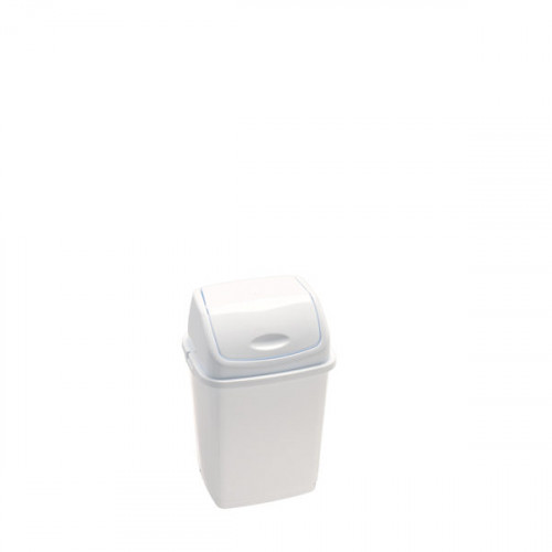 PATTUMIERA BIANCA CON COPERCHIO BASCULANTE LT10