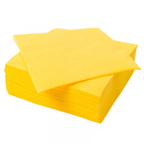 TOVAGLIOLOLO GIALLO 2 VELI 25X25 CM 80 PEZZI