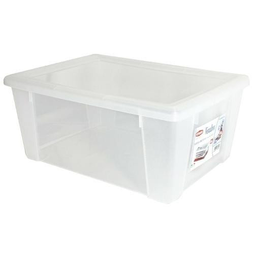 SCATOLA MULTIUSO TRASPARENTE MIS. 59 X39 X17 LT 30  