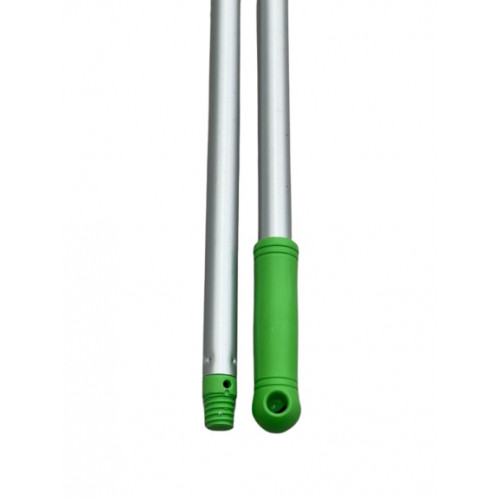 MANICO ALLUMINIO VERDE CON FORO E FILETTO CM 140