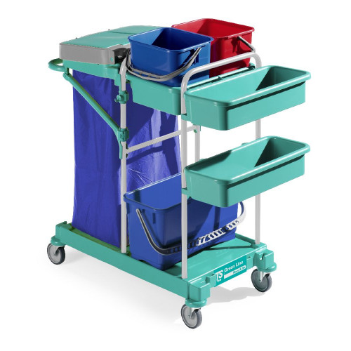 CARRELLO GREEN 60 CON MONTANTI BLU