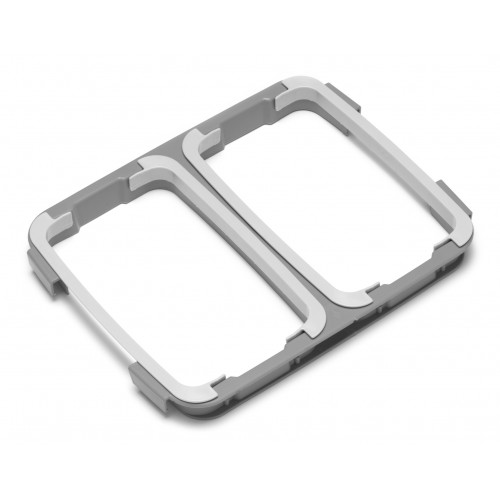 ADATTATORE GRIGIO DA 2 SACCHI 70 LT PER CARRELLO 1 PZ