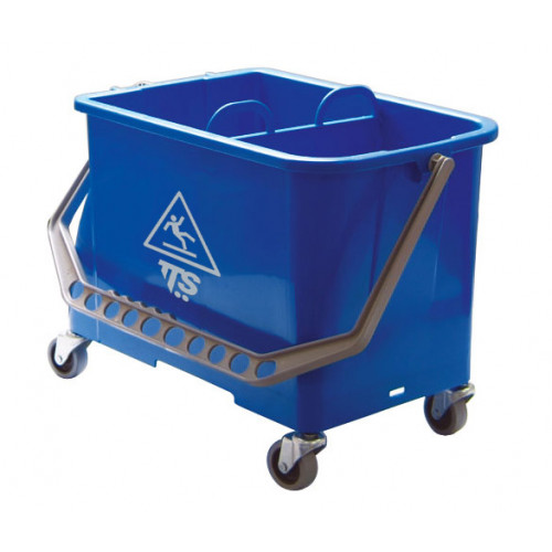 DOUBLE BUCKET BLU CON DIVISORE E RUOTE 20 LT 1 PZ