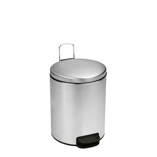 PATTUMIERA A PEDALE IN ACCIAIO INOX 5 LT CHIUSURA SILENZIOSA 1 PZ