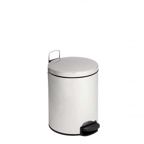 PATTUMIERA A PEDALE IN ACCIAIO INOX BRILLANTE 5 LT PZ 1