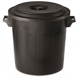 BIDONE NERO IN PLASTICA 70 LT 1 PZ