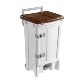 PATTUMIERA OPEN-UP CON PEDALE COPERCHIO MARRONE 90 LT 1 PZ