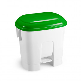 PATTUMIERA DERBY CON PEDALE E COPERCHIO VERDE 30 LT