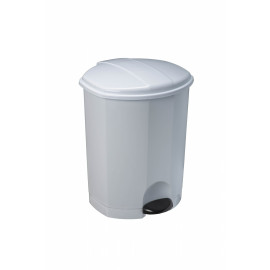 PATTUMIERA A PEDALE IN PLASTICA BIANCA ''MARGHERITA'' 20 LT 1 PEZZO