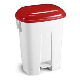 PATTUMIERA A PEDALE DERBY CON COPERCHIO ROSSO 30+30 LT 1 PZ