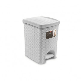 PATTUMIERA A PEDALE LINEA ELEGANCE BIANCA 20 LITRI