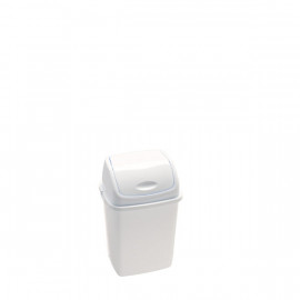 PATTUMIERA BIANCA CON COPERCHIO BASCULANTE LT35