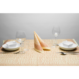 TOVAGLIA "SAFARI" CHAMPAGNE/CAFFE' 100X100 100 PEZZI