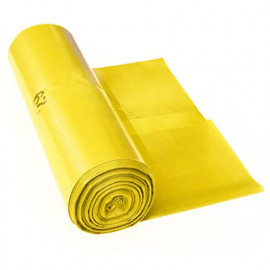 SACCO GIALLO SEMITRASPARENTE 72X110/18 20 PEZZI