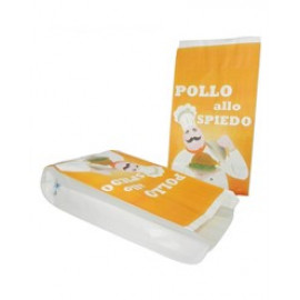 SACCHETTO BIANCO PER POLLO 14 CM CARTONE 20 KG