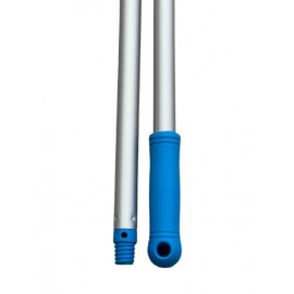 MANICO ALLUMINIO BLU CON FORO E FILETTO CM 140