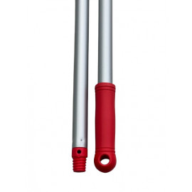 MANICO ALLUMINIO ROSSO CON FORO E FILETTO CM 140
