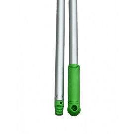 MANICO ALLUMINIO VERDE CON FORO E FILETTO CM 140