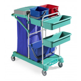 CARRELLO GREEN 60 CON MONTANTI BLU