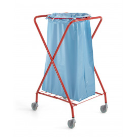 CARRELLO PORTASACCO TONDO VERNCIATO ROSSO 1 PZ