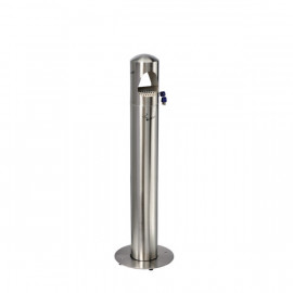 PORTACENERE A COLONNA LT.4 INOX