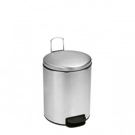 PATTUMIERA A PEDALE IN ACCIAIO INOX 5 LT CHIUSURA SILENZIOSA 1 PZ