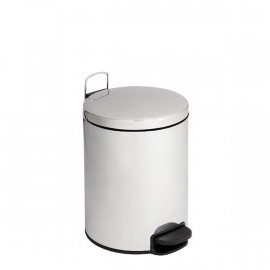 PATTUMIERA A PEDALE CON COPERCHIO A CHIUSURA SILENZIOSA ACCIAIO INOX 12 LT