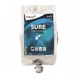 SURE INTERIOR & SURFACE CLEANER VEGETALE 1,5 LT IN SACCA SUPERFICI E PAVIMENTI 