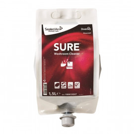 SURE WASHROOM CLEANER DIVERMITE 1,5 LT VEGETALE PER BAGNO IN SACCA